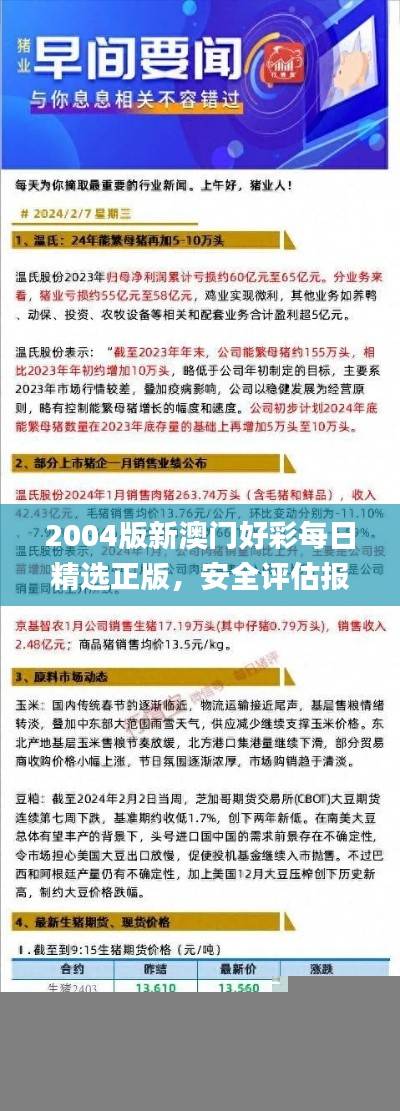 2004版新澳门好彩每日精选正版,安全评估报告_户外版ZLC152.52