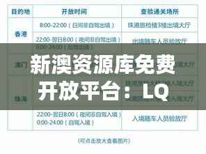 新澳资源库免费开放平台:LQH439.74个人版策略指南