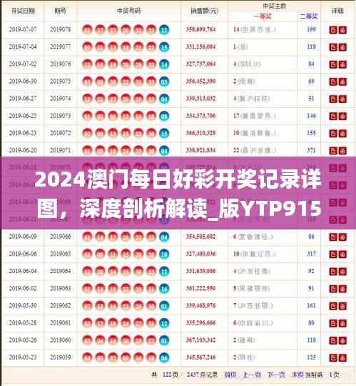 2024澳门每日好彩开奖记录详图，深度剖析解读_版YTP915.8